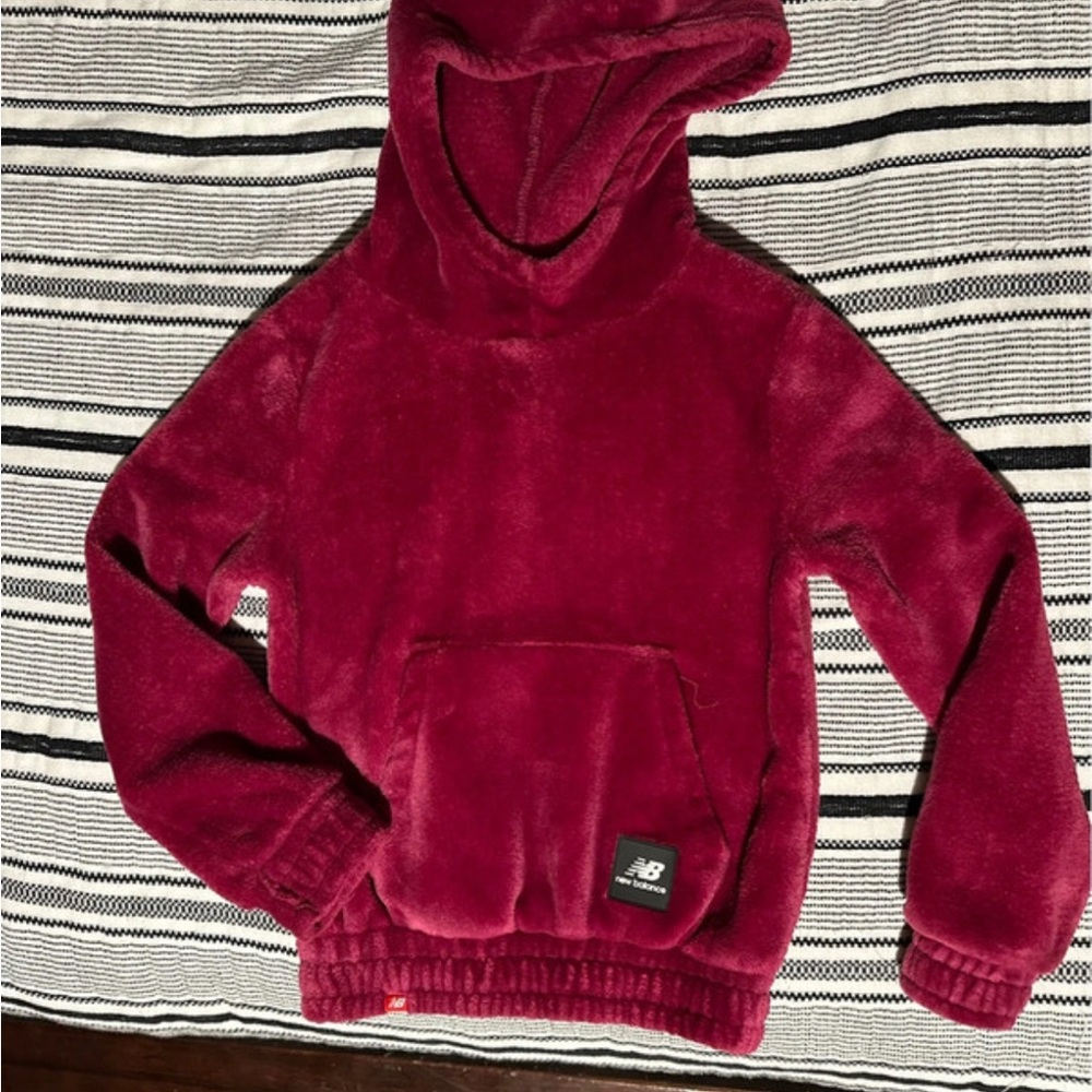 New Balance Deep Pink Fleece Hoodie